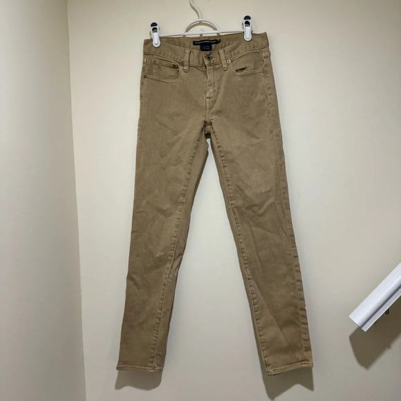 Women’s Unisex Vintage Lauren Ralph  Lauren Khaki Colour Skinny Jeans Size: 29 - Picture 4 of 16